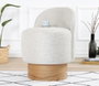 Atelier Del Sofa Barren Puf - Gris claro